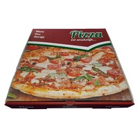 Pizza Desenli Karton Pizza Kutusu 30 Cm x 30 Cm x 4 Cm 100 Adet