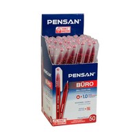 Pensan Büro Tükenmez Kalem 1 Mm Kırmızı 50 li Paket